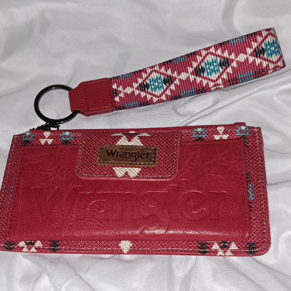 FLASH SALE Wrangler Red Wallet with Wrist Strap